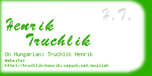 henrik truchlik business card